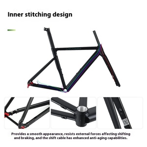 Forcella Anteriore in Fibra di Carbonio Ultra Leggera SPEEDONE con Sospensione e Freno <span class=keywords><strong>a</strong></span> Disco Compatibile con Bici da Strada 700C - Product Image 5