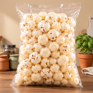 Makhana de qualité supérieure cueillie à la main, noix de renard, collation saine du soir, sans gluten, riche en protéines, superaliment, aliment diététique, collations quotidiennes - Product Image 1
