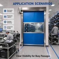 Sensor Inteligente de Acero Inoxidable y PVC, Activación Automática por Radar de Alta Velocidad para Logística de Entrada, Pasillos y Centros de Distribución