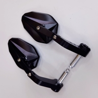 Nouveaux accessoires de moto électriques universels en alliage d'aluminium CNC noir JP-Motor, 22 mm 7/8 pouces, guidon, rétroviseurs convexes avant
