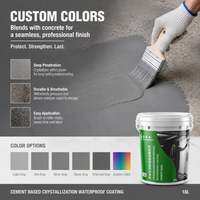 Revêtement imperméabilisant pénétrant à base de ciment auto-scellant haute performance pour fosses à béton, fabriqué en usine
