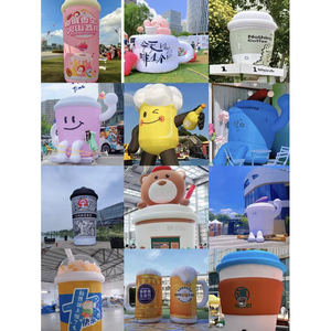 <span class=keywords><strong>Tasse</strong></span> à café gonflable géante de promotion d'événement de LOGO personnalisé pour le modèle gonflable de bouteille de thé de lait de publicité - Product Image 4