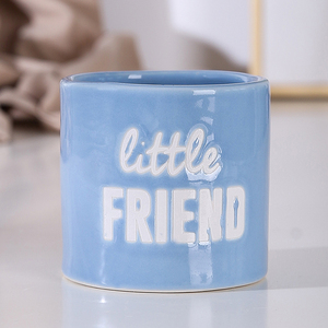 Pots à bonsaï Offre Spéciale japon beige four changement forme ronde émaillée keramik Succulent Pots de fleurs en céramique - Product Image 4