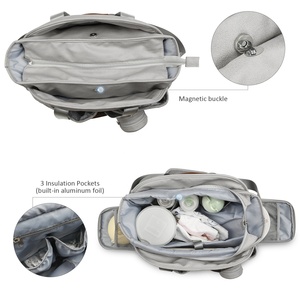 Borsa per <span class=keywords><strong>pannolini</strong></span> alla moda di grande capacità borsa per bambini per <span class=keywords><strong>adulti</strong></span> con tracolla portatile per la mamma - Product Image 5