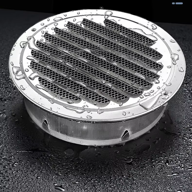 Modern Round Stainless Steel Wind Cap Vent Mesh Cover for Exterior Wall Exhaust Fan and Smoke Hood with Easy Installation