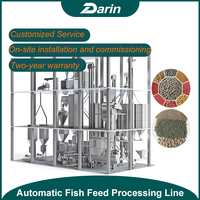 Extrudeuse de nourriture pour poissons flottante en acier inoxydable, ligne de production automatique continue de granulés de nourriture pour animaux de compagnie avec moteur PLC