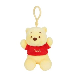 Porte-clés en peluche Huawang authentique pour poupée Stitch, ours fraise, Tigger, en coton PP - Product Image 1