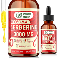 Gouttes de berbérine naturelle de qualité supérieure avec cannelle de Ceylan pour l'équilibre de la flore intestinale, support OEM, commande personnalisée