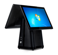 Terminal de point de vente Android/Windows multi-couleurs personnalisé à écran simple/double, directement de l'usine, avec imprimante thermique intégrée 58/80 mm et écran capacitif