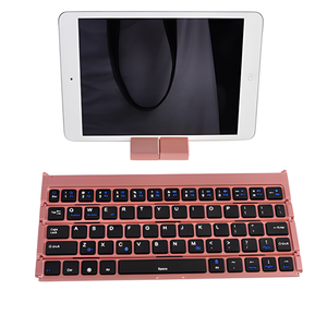 Nhà máy xách tay siêu mỏng gấp BT Bàn phím <span class=keywords><strong>mini</strong></span> linh hoạt BT Bàn phím không dây với đứng - Product Image 2