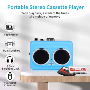 Reproductor de Cintas Portátil, Conversor de Cintas a <span class=keywords><strong>MP3</strong></span>, Herramienta de Música Digital, 2 Modos de Alimentación, Conversor Ultraligero con Funcionamiento por Teclado y Altavoz - Product Image 4