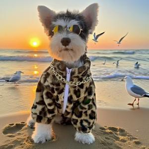 Groothandel Luxe Op Maat Gemaakt Logo Winter Fluweel Huisdierkleding Hondenjas Warme Zwart-Witte Hondenkleding - Product Image 2