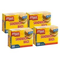 Sac en plastique refermable transparent de qualité alimentaire LDPE, format sandwich, pliable