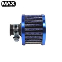 Filtre à air universel en acier 9/12/15/18/22/25 mm pour moto, filtre conique à air froid à haut débit, mini filtre de respiration