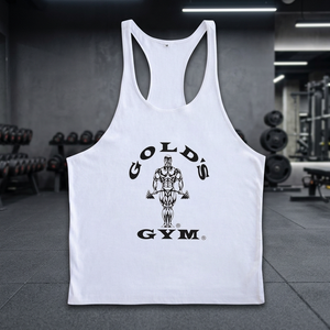 Camiseta Deportiva para Hombre, Personalizada, Estilo Y-Back, Transpirable, Antibacteriana, 100% Algodón, Tallas Grandes, Ropa de Fitness - Product Image 3