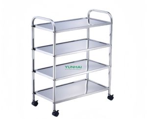 Voedselwagen, dienstwagen met zwenkwielen, keukenwagen van roestvrij staal, hotelrestaurant - Product Image 3