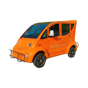 Voiture de patrouille électrique à quatre roues HKBG de couleur orange, conduite à droite - Product Image 1