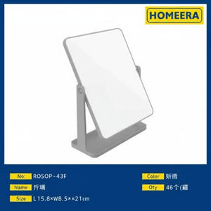 Miroir décoratif gris réglable 158x65x21 cm en PP et PS pour la maison et le bureau - Product Image 1