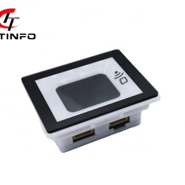 TOTINFO QR Code 13.65MHZ NFC Card Reader Module USB Interface Access Control Kiosks 1D/2D Code Reading Stock SDK