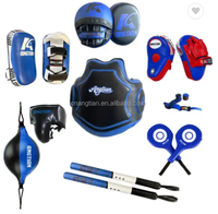 Ensemble en Gros Personnalisé LOGO Équipement d'Entraînement de Boxe MMA Tenue de Boxe Protection Coquille en Cuir Set de Boxe Muay Thai
