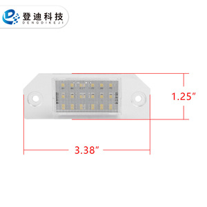 Luces LED para matrícula Mk2 para Ford Focus C Max, 177 mm, carcasa transparente, luz blanca, tipo empotrado - Product Image 2