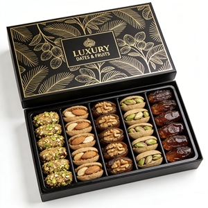 Caja de Regalo Premium con Dátiles y Frutos Secos para el Ramadán Mubarak - Product Image 1