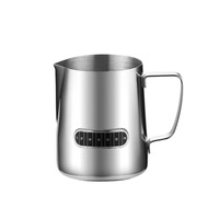 Tasse à expresso et café latte, mug en métal pour barista avec indicateur de température, acier inoxydable 304 pour servir du lait et du café