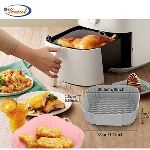 Revestimientos de Silicona para Freidora de Aire, Moldes Cuadrados de Silicona Reutilizables y Herramientas de Repostería, 1 por Kit, para Usar con Freidora de Aire - Product Image 6