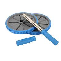 Roue abdominale double pour exercices abdominaux, salle de sport à domicile, bureau, roue abdominale