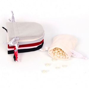 Bolsa de terciopelo pequeña en forma de U para joyería, reutilizable, para relojes, collares y piedras preciosas, venta al por mayor - Product Image 2