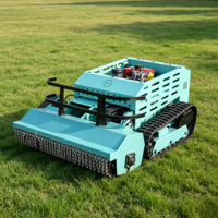 Tondeuse robotisée industrielle robuste sur chenilles, télécommandée, à moteur diesel 4 temps, avec lame de 1000 mm, pour le broyage, certifiée CE, pour grandes exploitations agricoles