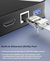 Graveur Blu-ray externe 7 en 1, lecteur Blu-ray prenant en charge les disques BDXL 100 Go avec ports HDMI, LAN, SD/TF pour ordinateur portable Windows, MacOS, PC