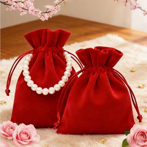 High-End Velvet Jewelry Pouch & Storage <b>Bag</b> Eco-Friendly 12*14cm for Jewelry <b>Accessories</b> and Gift Packaging - Product Image 4