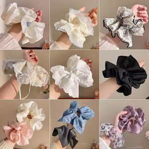 Élastique à cheveux volumineux tendance et simple, idéal pour le quotidien des femmes - Product Image 5