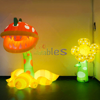 Plante Gonflable Géante Bizarre et Carnivore, Fleur Monstre à Bouche Personnalisée pour Scène d'Activités Thématiques