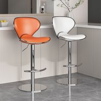 Meubles de bar bon marché chaise d'intérieur moderne tabouret de bar tournant rembourré en gros chaises de bar pivotantes en cuir Pu