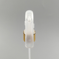 Flacon pulvérisateur cosmétique en plastique anti-déversement avec pompe PP haute précision à brume fine et fermeture UV dorée 24/410 28/410, verrouillage haut-bas
