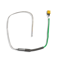 Sonde PT100 de qualité industrielle avec armure flexible pour itinéraires d'installation complexes - Plage de -50 à 200°C - Précision de 0,2°C