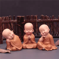 Statue de moine en résine créative, Shao Lin Kung Fu, bébé moine, statues de Bouddha