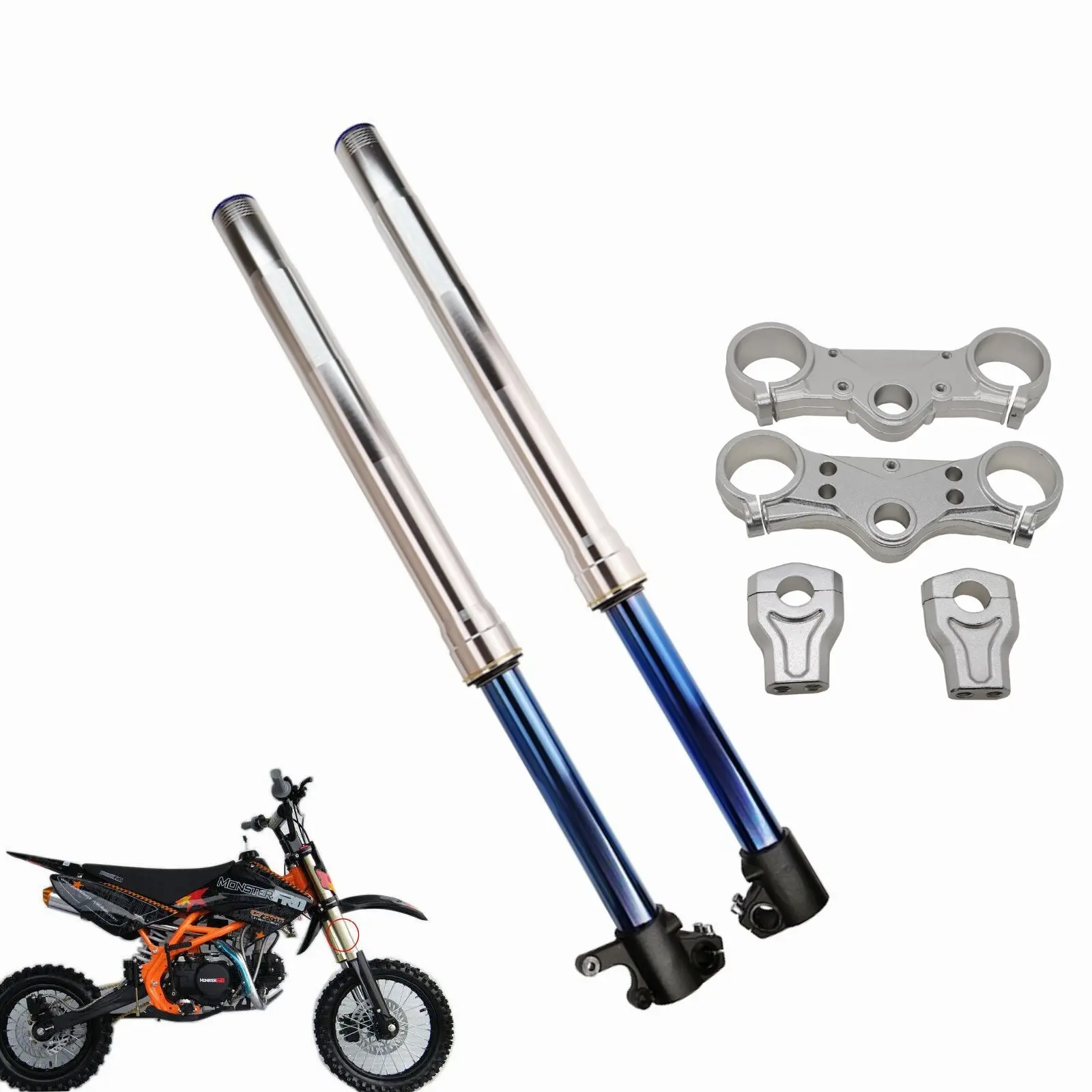 710mm 800mm 810mm 830mm Dax Front Fork Electric Bike Custom Motorcycle Inverted Front Fork For Sale