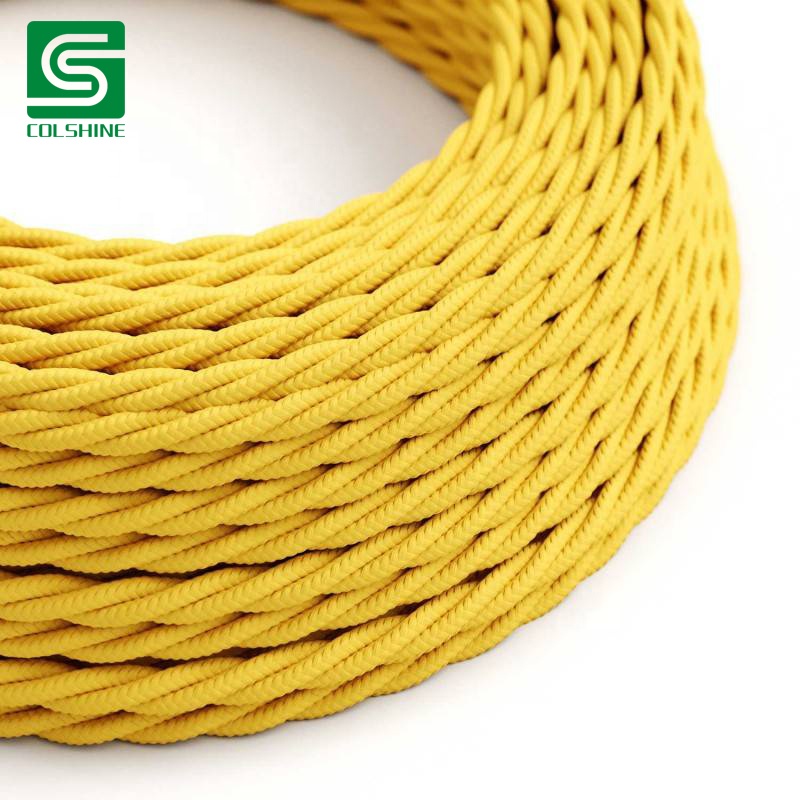 Текстильный кабель, тканевая проволока, люстра, Подвесная лампа, провода, Плетеный тканевый электрический кабель, винтажный шнур для лампы