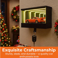 Meilleure vente transfrontalière : Porte-clés de garage en plastique Infinity, porte-clés mural moderne et minimaliste à thème de Noël avec boucle