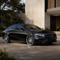 Jantes en alliage d'aluminium AL 18 19 pouces 5x112, design multi-rayons en maille, noir brillant, vente flash pour Mercedes Benz