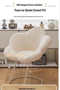 Silla de oficina rosa cómoda de nailon con cojín lumbar para dormitorio, salón de belleza, o como silla <span class=keywords><strong>gamer</strong></span> para chicas. - Product Image 3