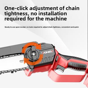 <span class=keywords><strong>Scie</strong></span> électrique sans balais, portable, à batterie lithium, <span class=keywords><strong>mini</strong></span>-tronçonneuse électrique rechargeable pour jardin, <span class=keywords><strong>scie</strong></span> électrique moyenne pour l'extérieur et le débardage - Product Image 4