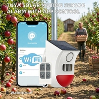 Détecteur de mouvement infrarouge intelligent sans fil Tuya WiFi, sirène stroboscopique solaire extérieure, alarme sonore, étanche IP65, haute sensibilité