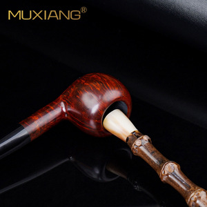 Muxiang Wood Scented Pipe Knife 3 In 1 Tool With Needle Bamboo Joint Ox Horn Press Stick For Smoking Pipes - Product Image 3