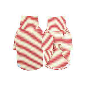 เสื้อผ้าสัตว์เลี้ยง ZHONGYA รุ่นใหม่ สไตล์เกาหลี ลายทาง ผ้ากำมะหยี่นุ่มสบาย สำหรับสุนัขพันธุ์เกรย์ฮาวด์ ยอร์คเชียร์ เทอร์เรีย และนอร์เวย์เรเดอร์ สำหรับฤดูใบไม้ร่วงและฤดูหนาว - Product Image 1