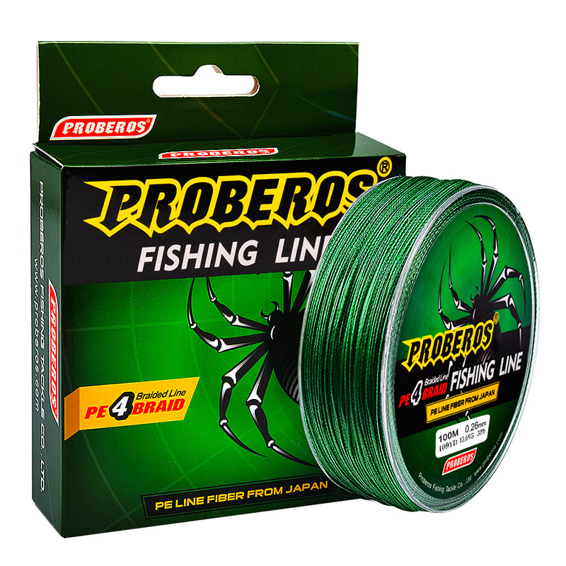 Línea de pesca de alambre trenzado, multifilamento de 6-100Lb, para pesca de carpa, superfuerte