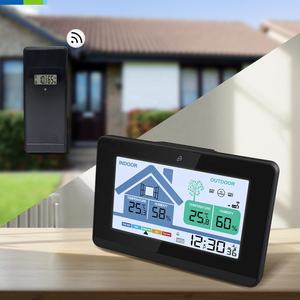 Horloge <span class=keywords><strong>météo</strong></span> intelligente radiocommandée avec rétroéclairage LED Calendrier perpétuel et jour de la semaine Alarme tactile Snooze Affichage 12/24H - Product Image 5